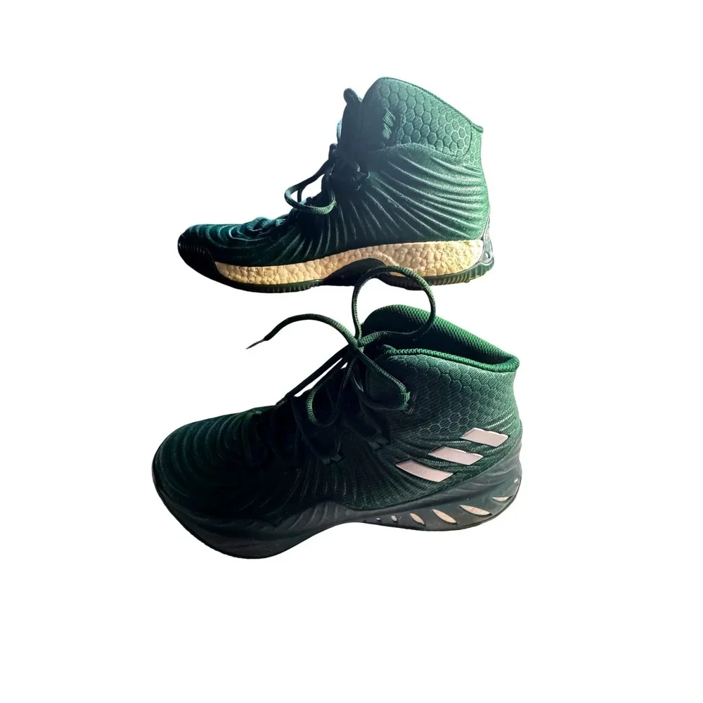 Adidas Crazy Explosive 2017 Green Basketball Shoes BY4458 Mens 10.5